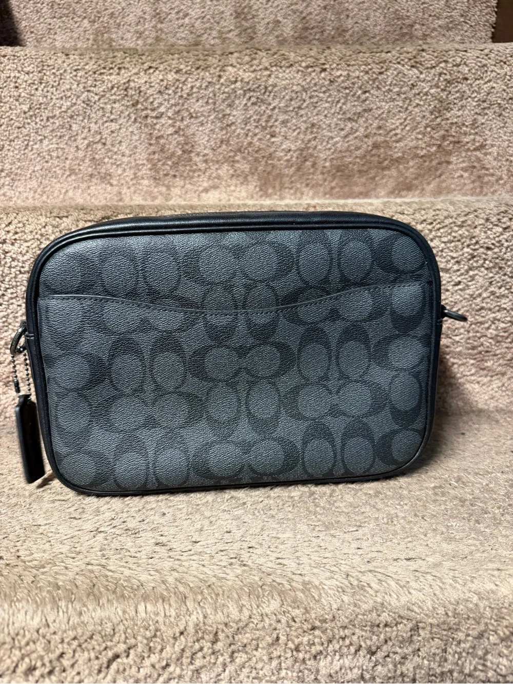 Coach Elias Black Signature Crossbody